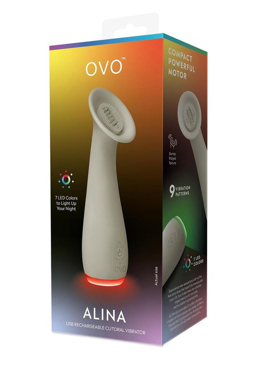 OVO Alina Clitoral Vibrator - Grey