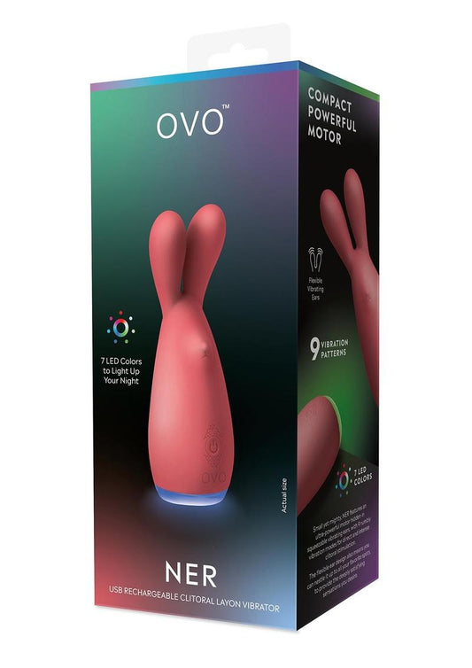 OVO Ner Clitoral Vibrator - Orange/Red