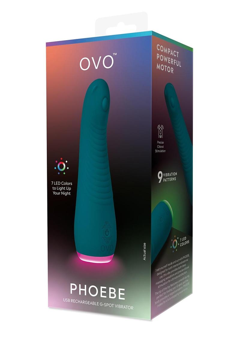 OVO Phoebe G-Spot Vibrator - Blue/Turquoise